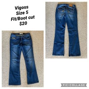Women’s Vigoss Jeans, size 5, Bootcut